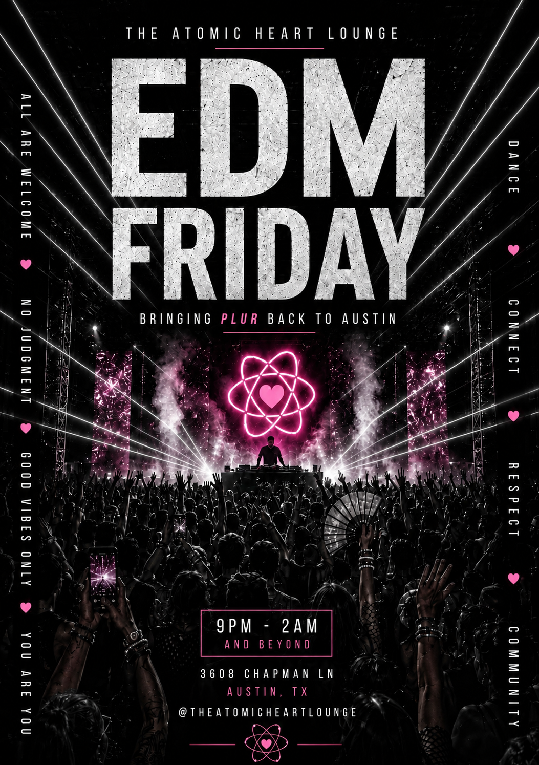 Friday Hip Hop & Open Format at The Atomic Heart Lounge Austin Texas